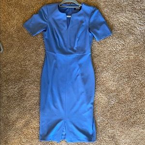 DKNY Blue short sleeve sheath dress